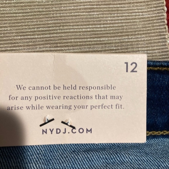 NYDJ Sz  12 NOT YOUR DAUGHTERS JEANS Ami Skinny High Rise Dark Wash Sz NWT - Picture 9 of 10